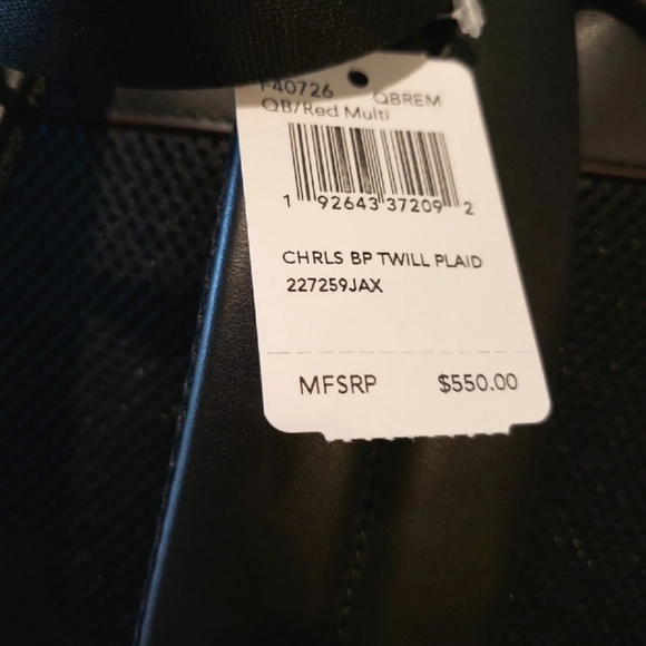 CHARLES BACKPACK WITH TWILL PLAID PRINT - Picture 7 of 7